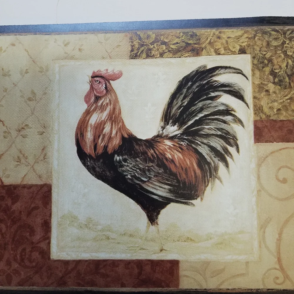 Wallpaper Border Rooster Chicken Rise & Shine